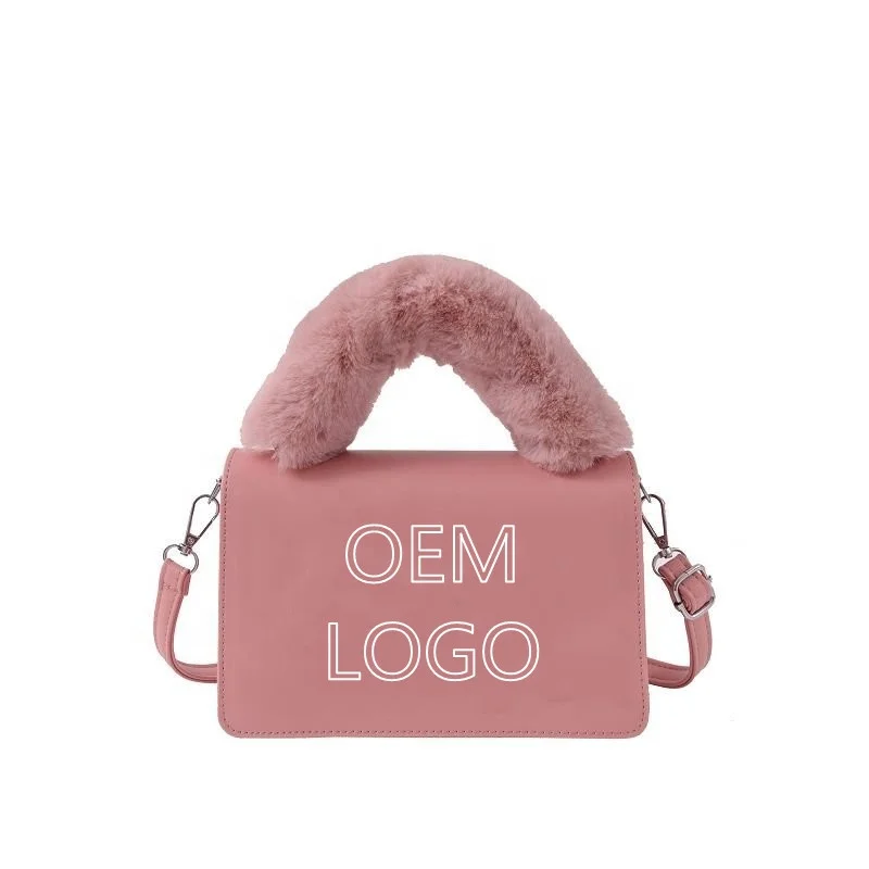 

Newest fashion women Purse PU Make up Chest bags ladies casual comestica bags girls brand designer messenger bags fur handbags, Pictures or customized color