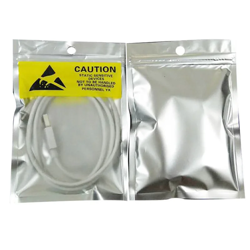 Anti-Static Shielding Bag Open-Top 3-Sides Seal Moisture Proof ESD Shielding Bags for Packaging and Shipping E-Products
