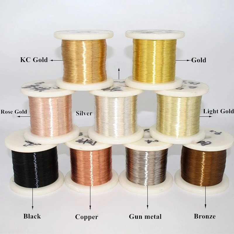 

Tarnish Resistant Craft Copper Wire 0.1mm to 2.0 Diameter Copper Wire For Jewelry, Multi colors