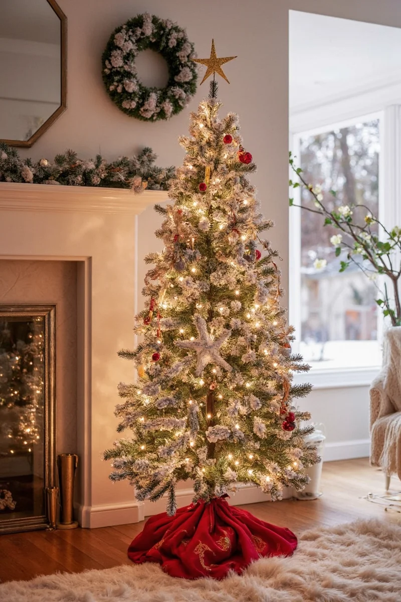 Fairy Light Canopy in Living Room