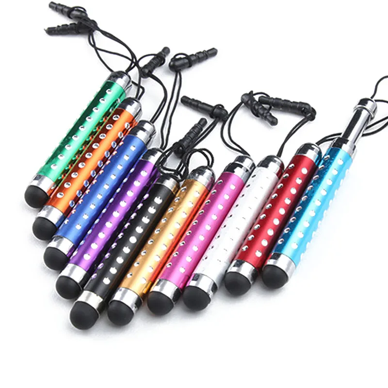 

Free Shipping Universal Mobile Phone Three Telescopic Capacitive Touch Screen Stylus Pen with Earphone Anti-Dust Plug