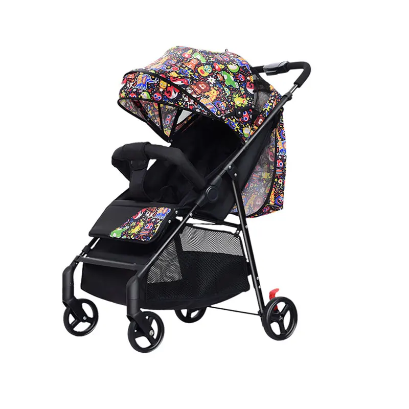 

New Product Ideas 2021 Foldable Baby Carriage, Baby Stuff Walkers & Carriers Triple Stroller/, Pink/blue/green/gray/red/flower color