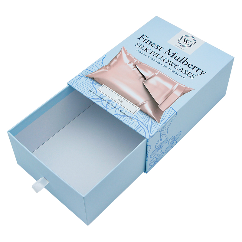 

Hot Selling luxury Pillow Packaging boxes custom logo Drawer Paper Boxes Household Products Gift Box With Ribbon Handle