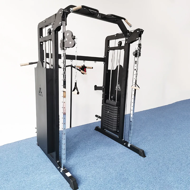 

Hot Sale Cable Crossover Machine Commercial Multi Functional Power Rack Gym Training Fitness Equipment, As picture