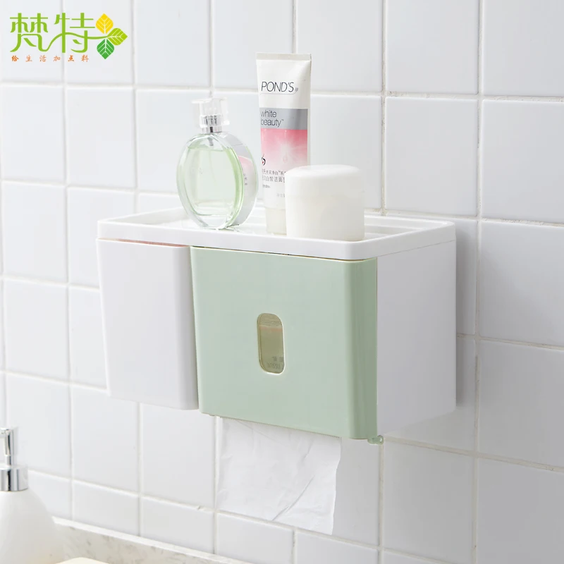 

Wholesale storage case double row tissue box for bathroom decoration