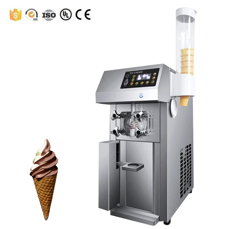 

Commercial Soft Ice Cream Machine Intelligent Automatic Ice Cream Machine With Pre-Cooling Function