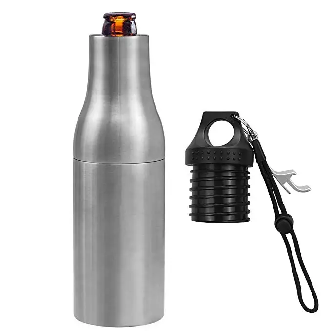 Stainless Steel Beer Bottle Holder 12oz Double Wall Vacuum Insulated