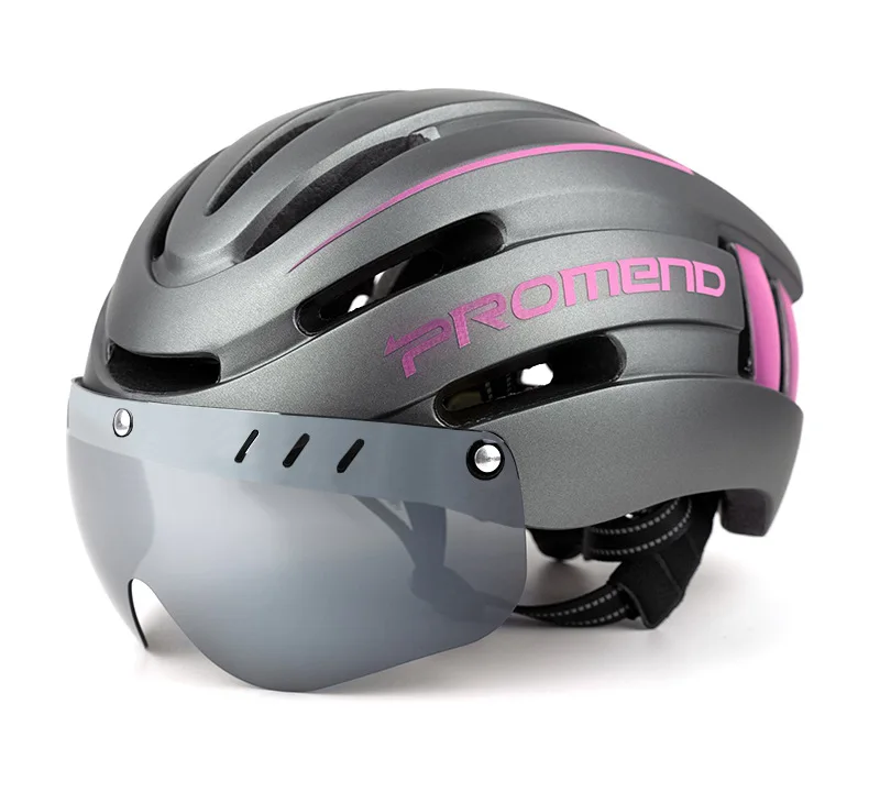 

Factory Wholesale Bicycle Parts Mountain Bike Sepeda Cycling Helmet With LED, Black and white, black and red, gray rose red