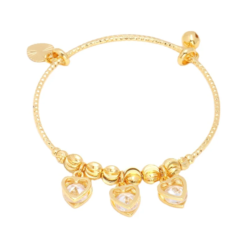 

JSZ-43 Jewelry Bangle Charms Bulk Indian Bangles With Charms Women Gold Bangles 24K
