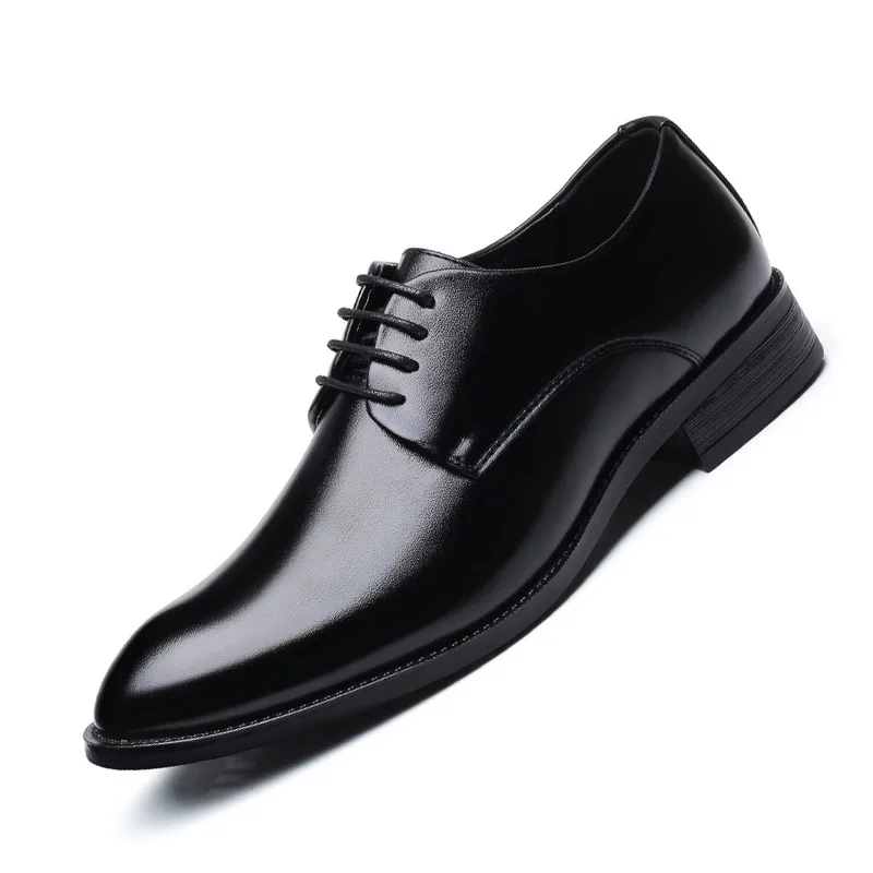 

Good quality factory directly europe american boys pu trendy fancy genuine leather dress shoes for wedding