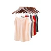 O-neck new design hot selling solid color silk spaghetti strap tank top