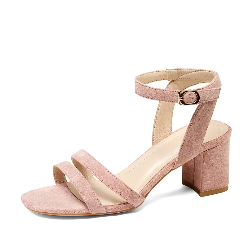 

Wholesale New Designs Women Black Heels Shoes Ankle Strap High Heel Sandals