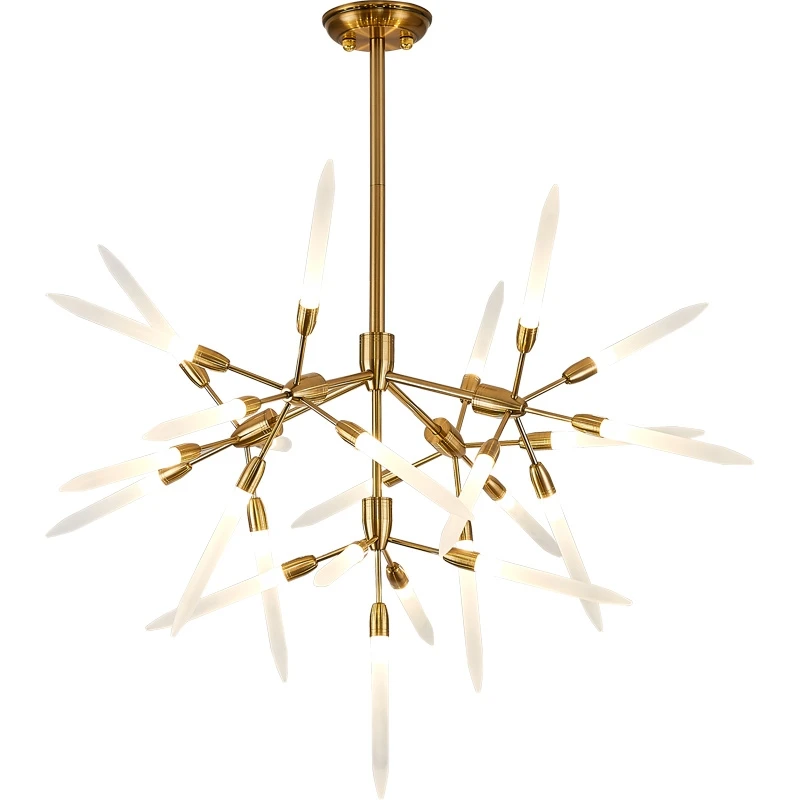 Drum Shade Pendant Light Large Star chandelier Lights K9 Crystal Glass Wood Drop Down China Led Ball Brass Chrome Office Art