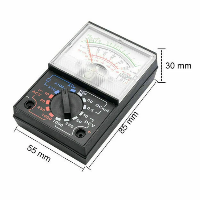 1pc New Analogue Multimeter Ac Dc Volts Ohm. Electrical Circuit Multi ...