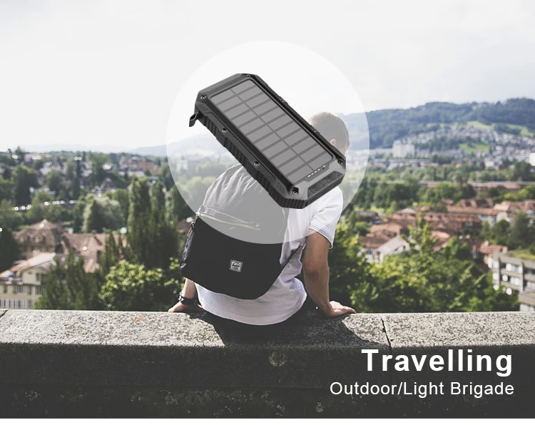 Factory fast QC3.0 Qi wireless charger 20000mah solar power bank 25000mah 3 usb ports solar Portable Power Bank - ANKUX.COM