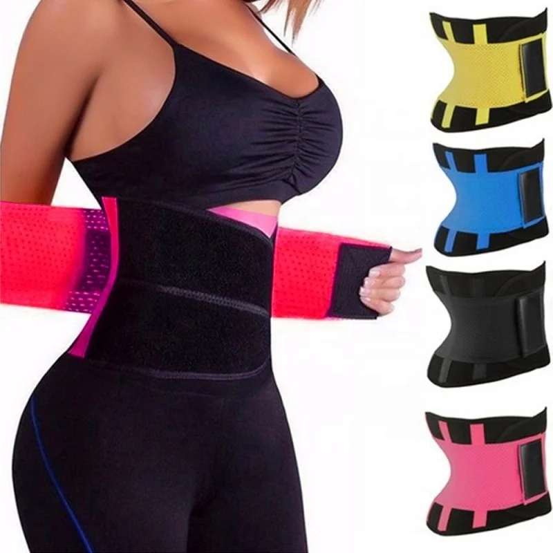 

Amazon Hot Unisex Sweat Belt Power Gym Shaper Slimming bondage latex corset Women Adjustable Trainer losing weight waist belt