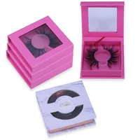 

create your own brand volume mink eyelash vendor with custom packaging cheap price/pink eyelash box packaging