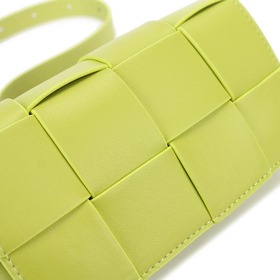 

2021 Fashion Vintage Square Kiwi Green Armpit bag High quality PU Leather Women's Designer Handbag Shoulder Messenger Bag #1216