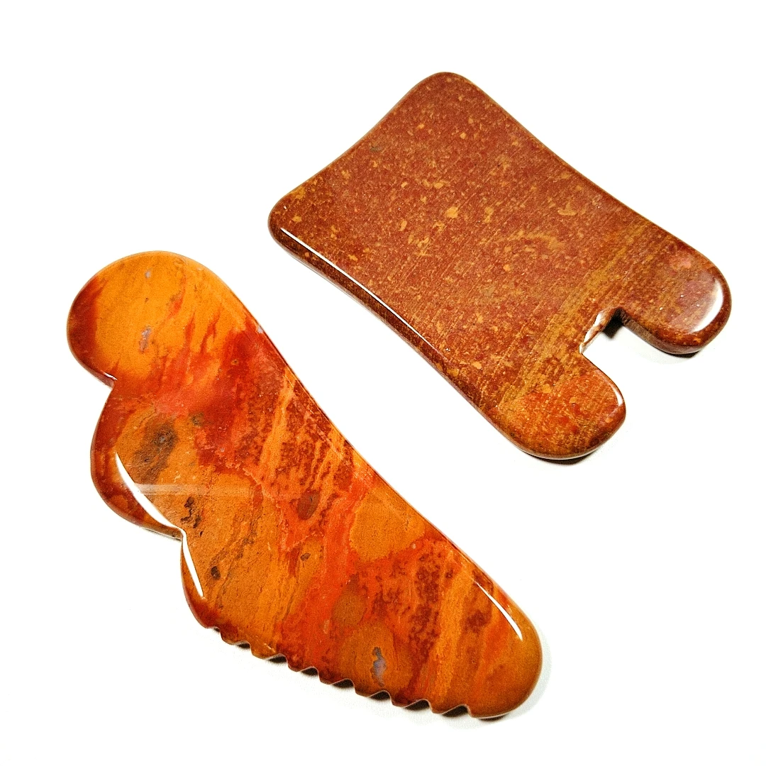 

Best Present Spiky Mookaite Jasper New Shape Gemstone Scraping Board For Gua Sha SPA