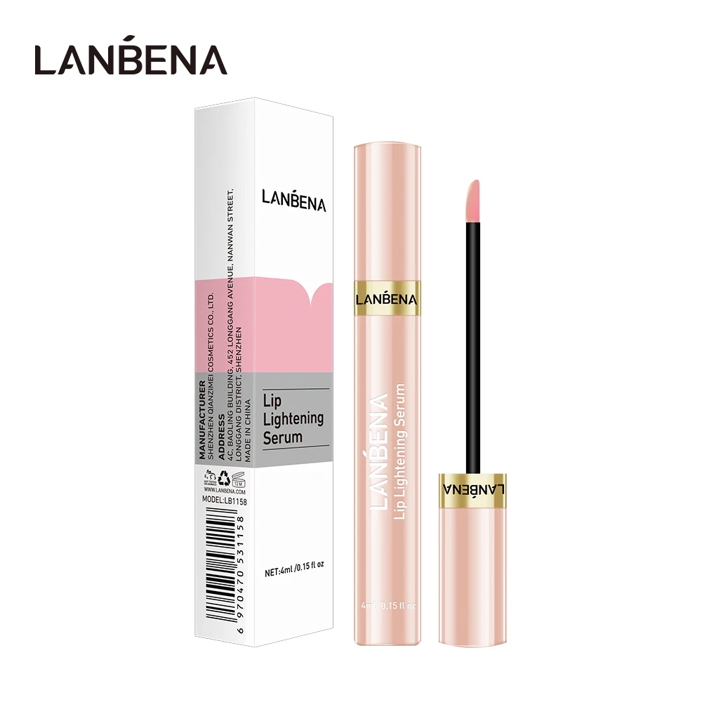 

LANBENA cherry blomsson pink lip lightening serum dark lips lightener free shipping