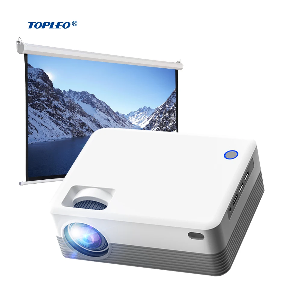 

Topleo Short Throw android smart projector LCD hd home chinese av video sealant mini projector 4k