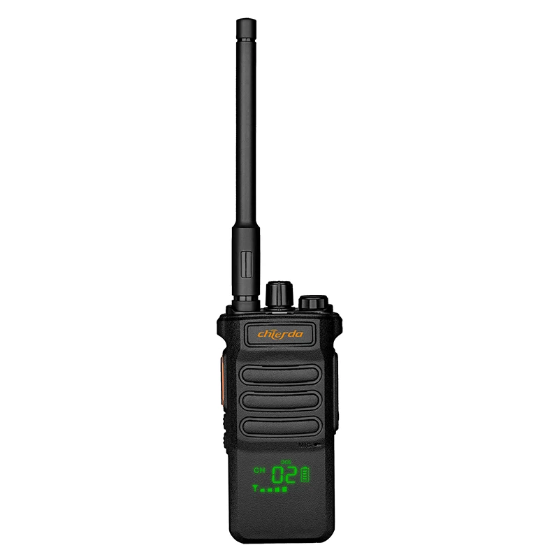 

High power Chierda CD-108D 10W walkie talkie Long stand by professional two way radio for 8-15km, Black
