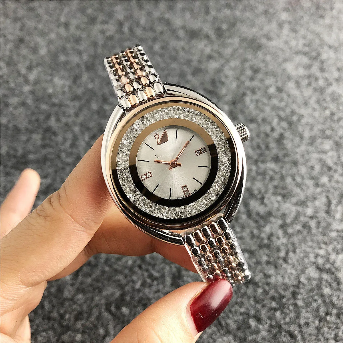 

fashionable watches quartz automatic bracelet watch men simple luxury wristwatch from china, Gold