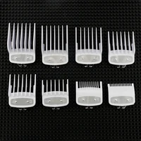 

8pcs Premium Withe Guide Universal Clipper Comb Attachments Hair Clipper Limit Comb Suitable for Wahl