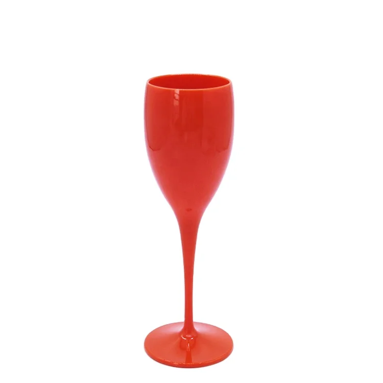 

Premium Plastic Wine Glasses Champagne Flute Cup 5oz for Party, Customized color