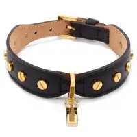 

Leather material small pet custom designer OEM dog collar