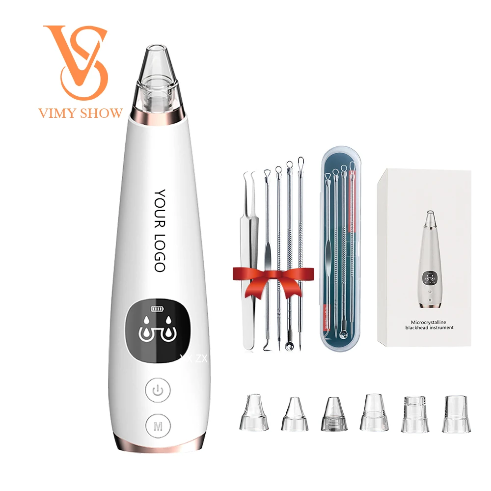 

New Technology 2021 Hot Selling Blackhead Remover Pore Vacuum Blackhead Remover Acne Remover Tool Kit Face Beauty Equipment, White