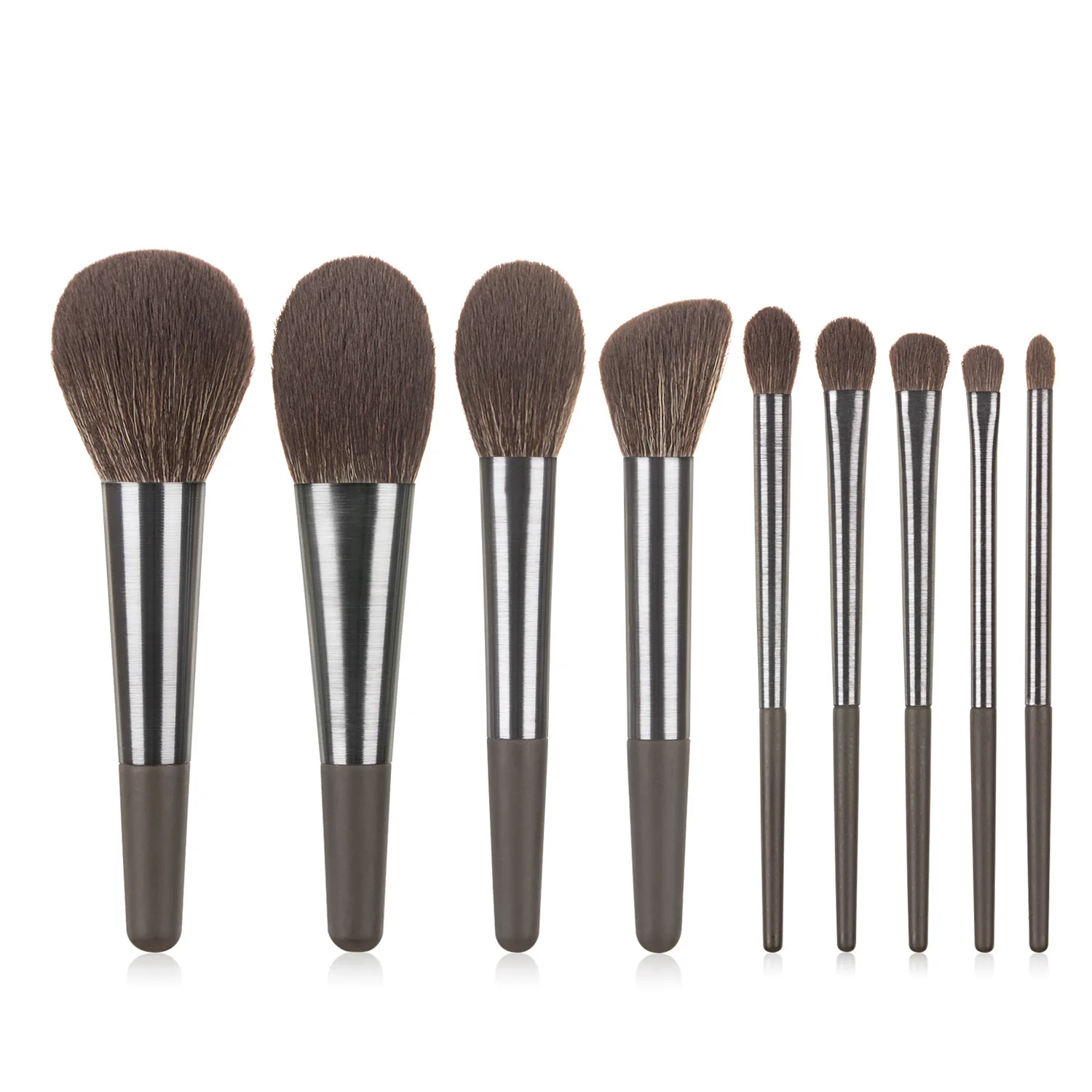 

HMU Low MOQ Custom Logo Vegan Short Wood Handle Mini Travel Cosmetic Brush Makeup Set