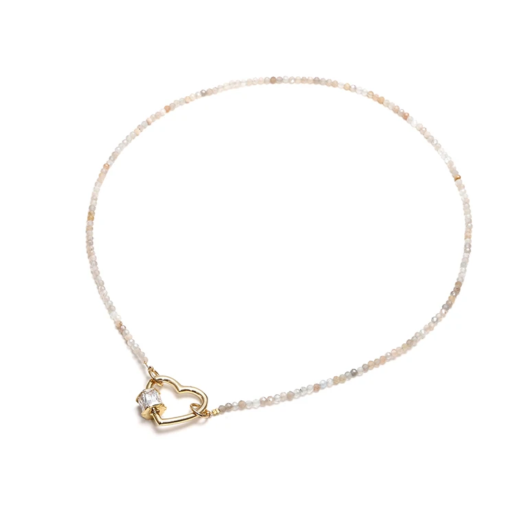 

18k Gold Plated Women Chain Heart Lock Necklace Jewelry Pendant, Picture