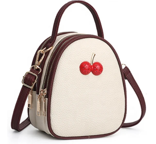 

Fashion Zipper Edge Paint Pu Leather Mini Ladies Hobos Crossbody Shoulder Bag