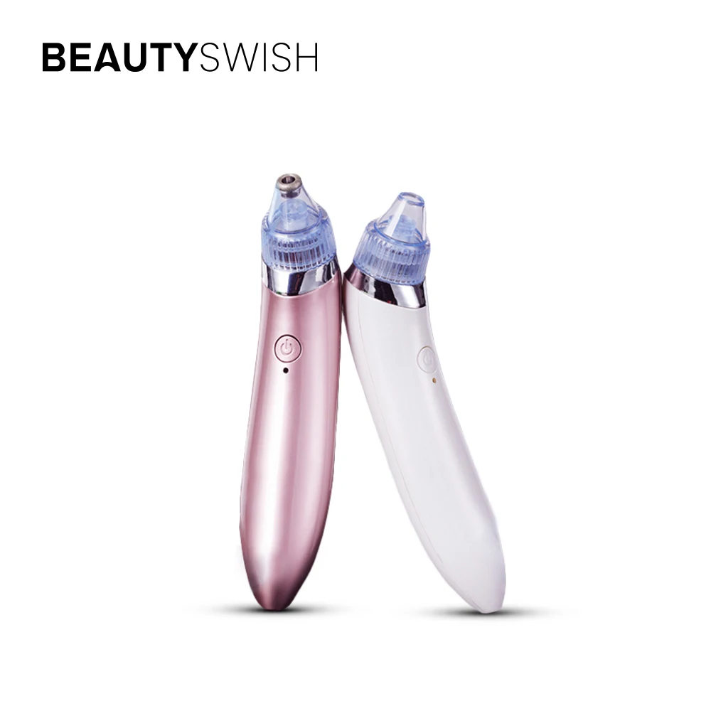 

Ultrasonic Electric Pimple Extractor Facial Comedo Suction Beauty Machine Skin Acne Sucker Pore Cleaner Blackhead Remover Vacuum, White&rose gold
