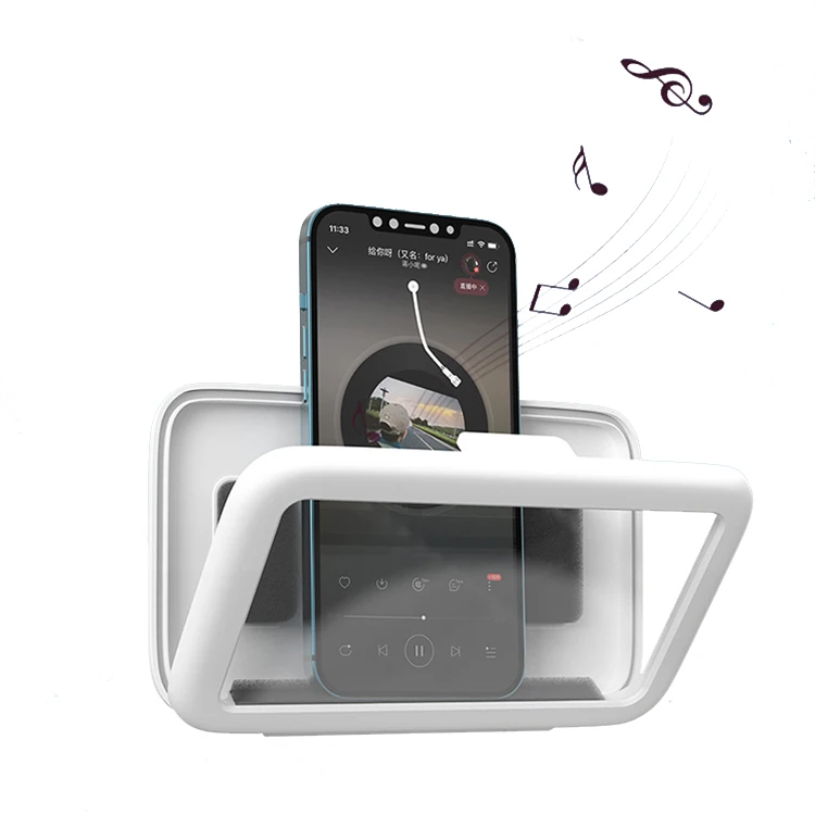 

For Bathroom Waterproof Anti Fog 360 Degree Rotating Wall Mount Stand Shower Phone Holder, Black / white / pink
