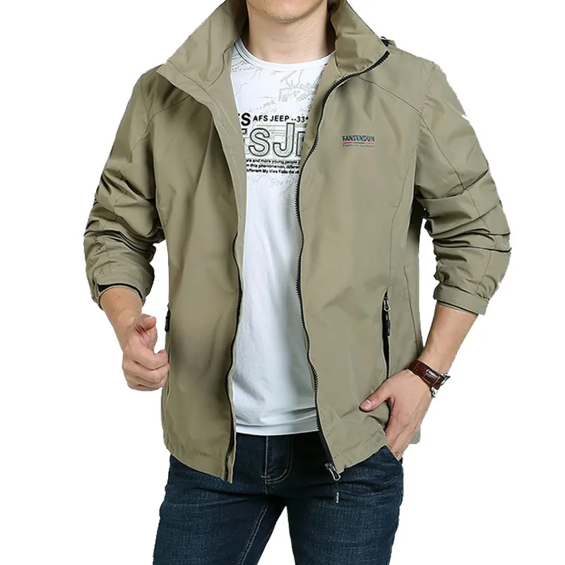 

Outdoor quick-drying jacket mens plus size windproof casual hoody jacket, Different colors and support to customized