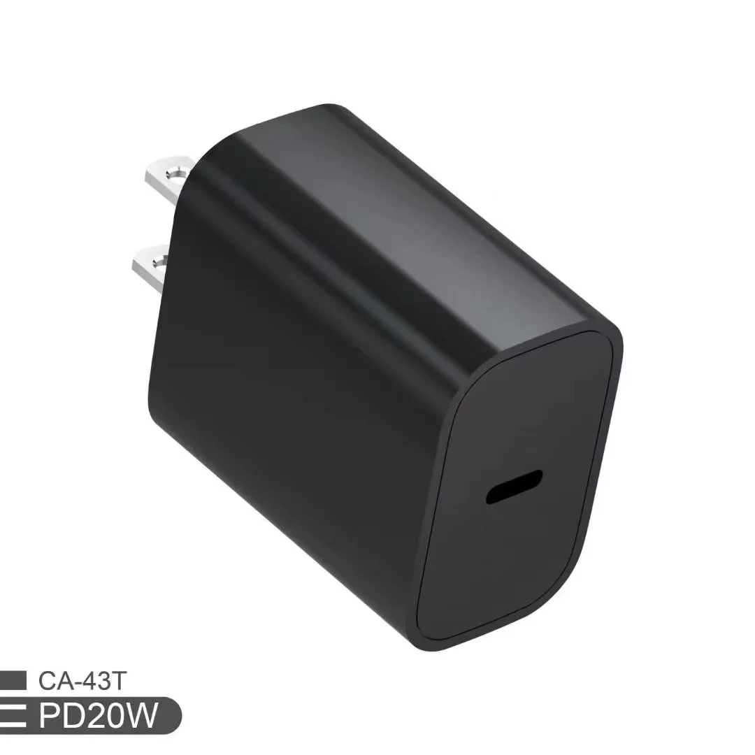 

mobile phone wall charging CE PD 20W type-c PD Charger Power type c fast charger Wholesale For iphone, Black white