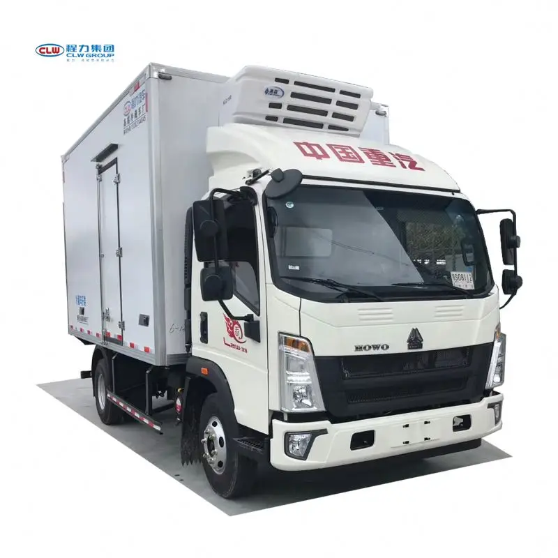 

sino howo thermo king refrigerator truck for sale Total 5 ton refrigerated mini truck