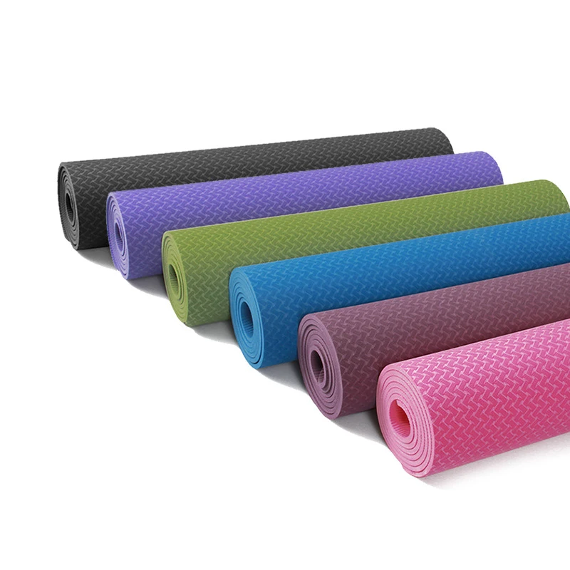 

Eco Friendly TPE Yoga Mat Exercise Hot Selling Manufacturer Custom Logo Printing Yoga Mat Yoga, Optional