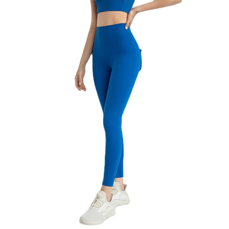 

Tights women's high-waist lace pocket yoga pants quick-drying running sports breathable fitness pants