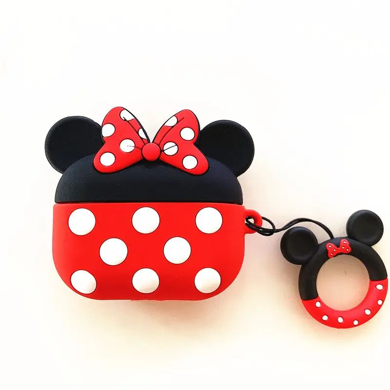 

Cute Cartoon Micky Mouse Earphone Storage Case Cover for AirPods Pro,for AirPods Pro Silicone Case Minnie, 8 colors optional