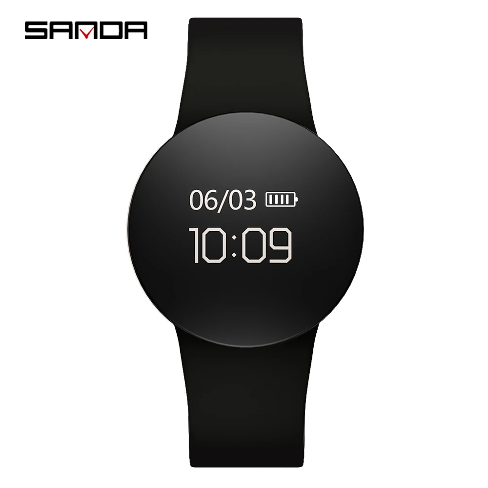 SANDA SD3 dropship guangzhou unisex smart watch comely Silicone strap water resistant android ios step counting watch supplier