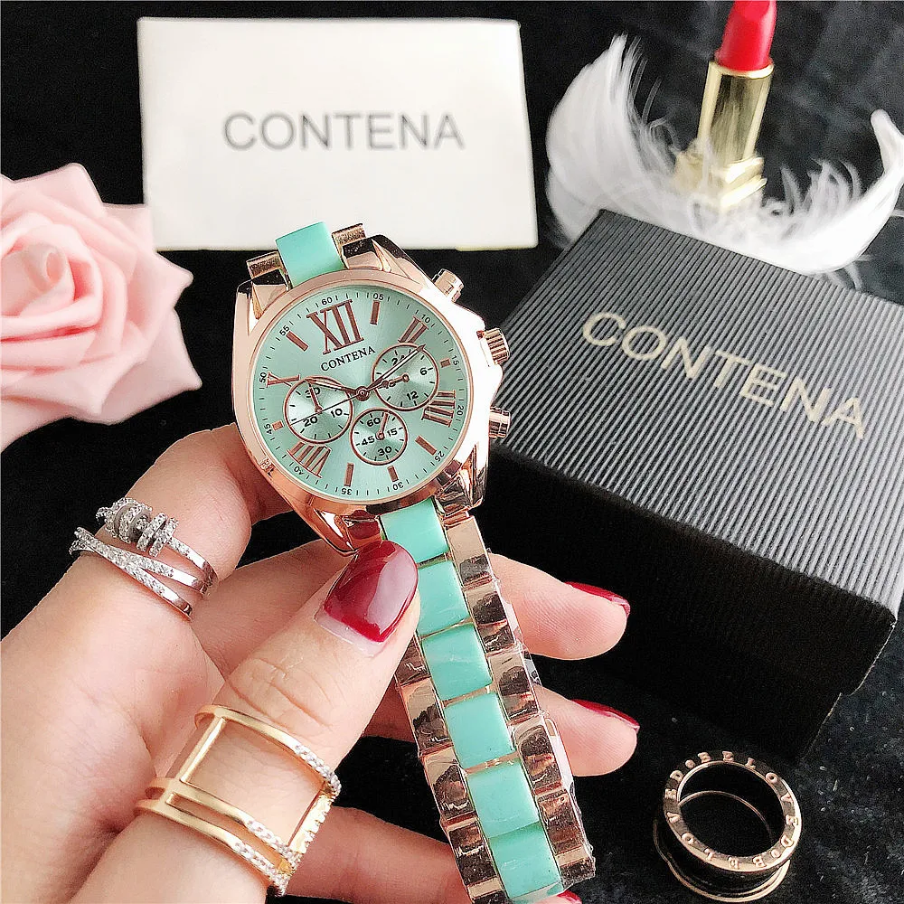 

Good quality women jewelry blue elegant diamond quartz unique creative custom logo mechanical watches, As pic