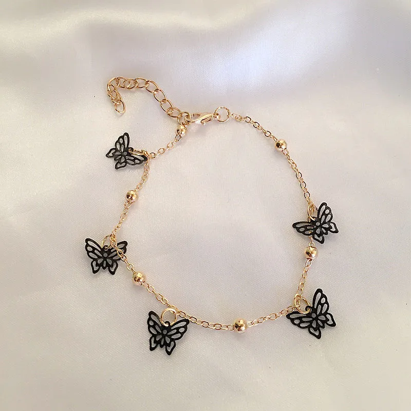 

New Arrival Butterfly Barefoot Sandals Anklet Hollow Butterfly Pendant Beach Anklet For Women