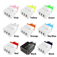 

SIPU SIPU high speed US EU UK wall charger 3 usb quick charge 30