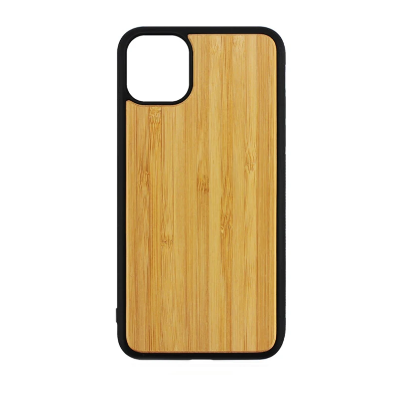 

New Trending Product 2021 Premium 2 in 1 Tpu+Wood Phone Cover For iPhone 11 Pro Max Blank Sublimation Case, White, black, clear