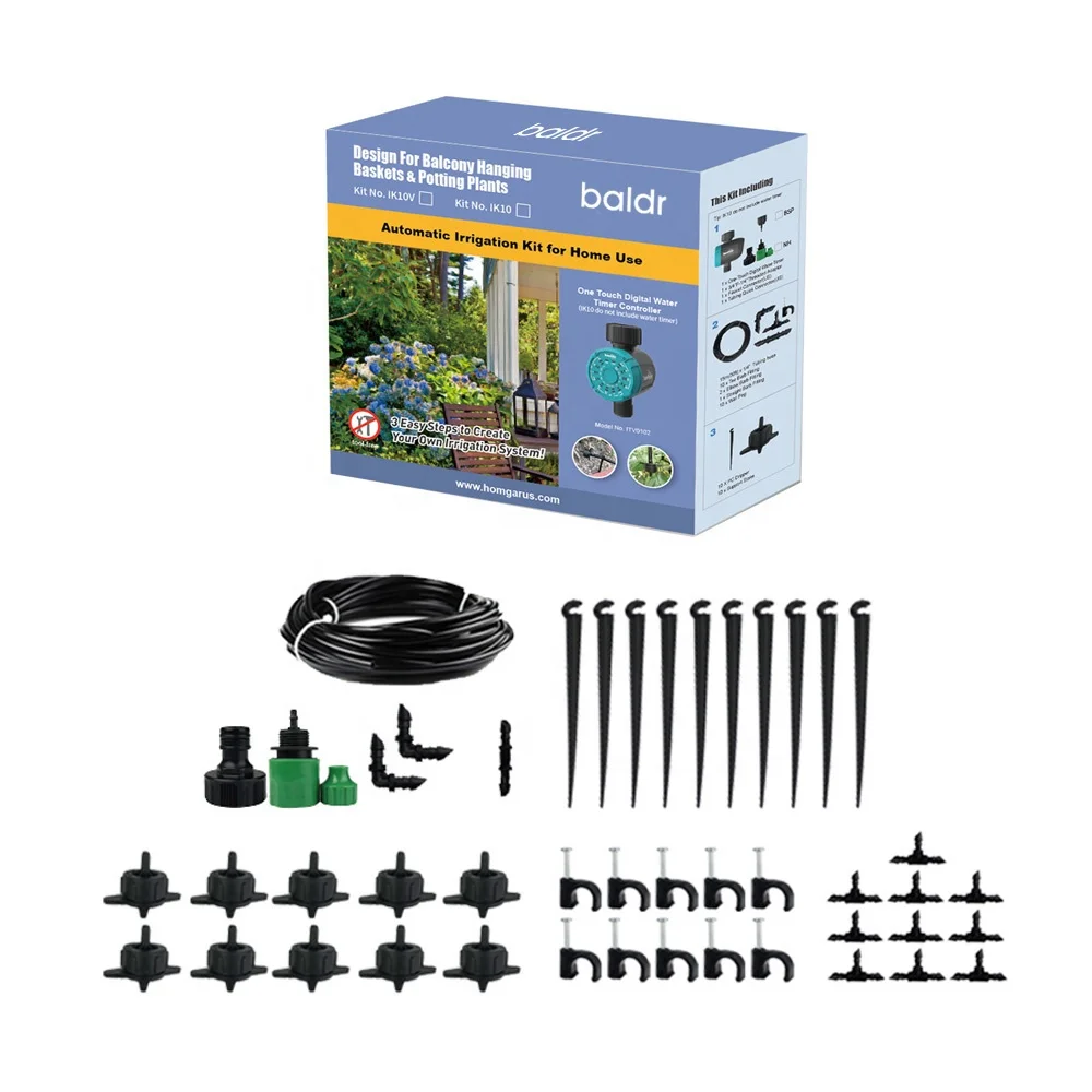 

Watering Timer System Amazon Water Kit Accessories Faucet Hose Garden Automatic Irrigation Kit, Black