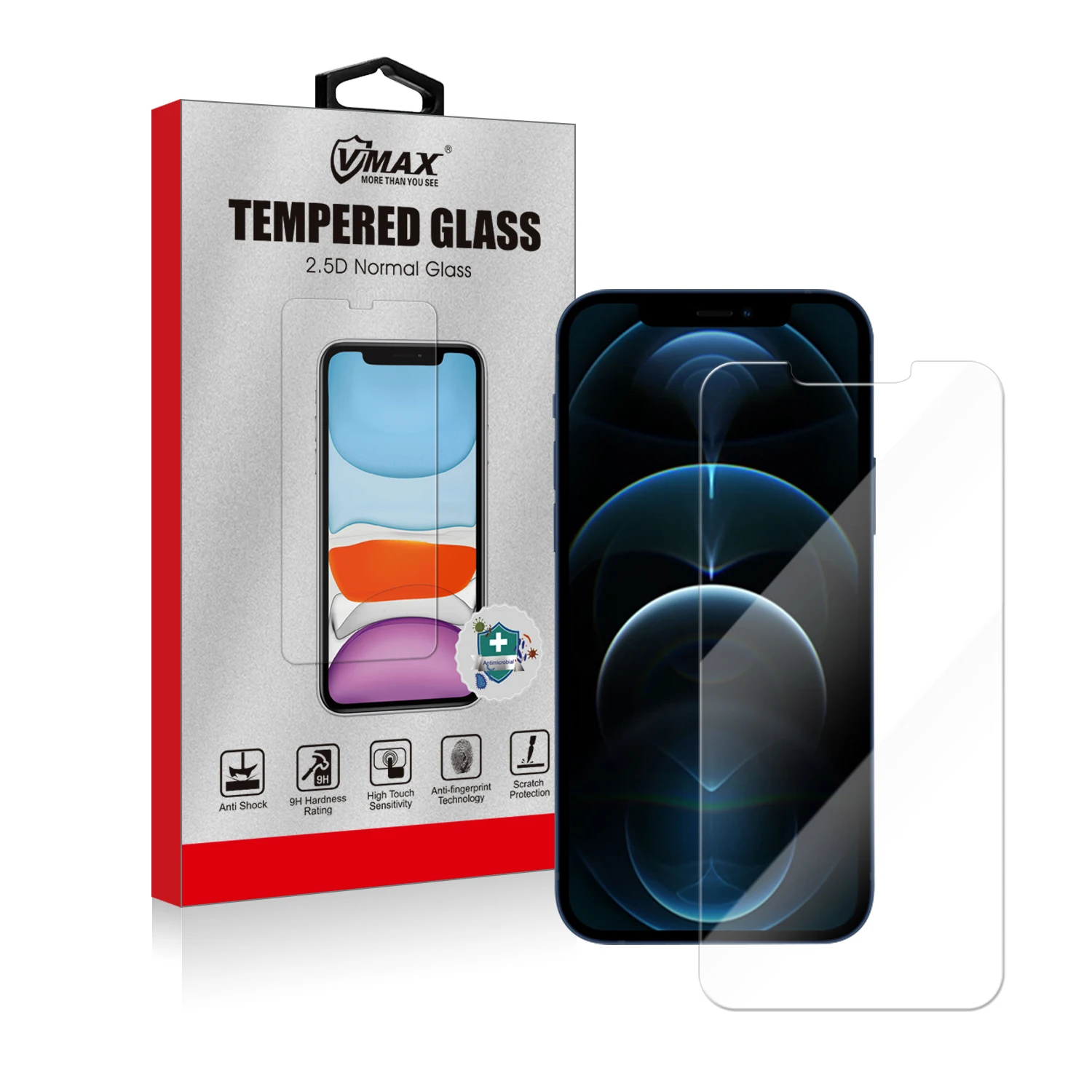 

0.3mm 9H 2.5d Tempered Glass phone screen protector For iPhone 11 12 pro max tempered glass with Retail packing