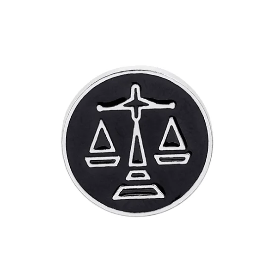 

Wholesales funny Fashion high quality Law justice brooch, As pic